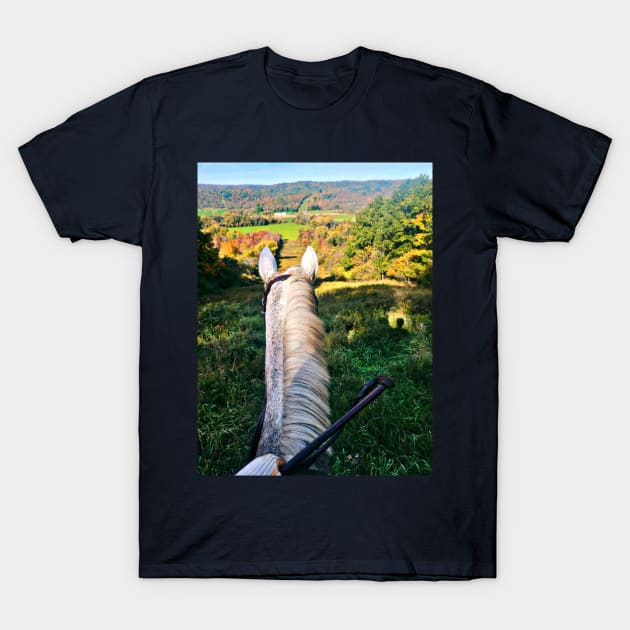 Tally Ho to the top of the world! T-Shirt by All King Edward's Horses